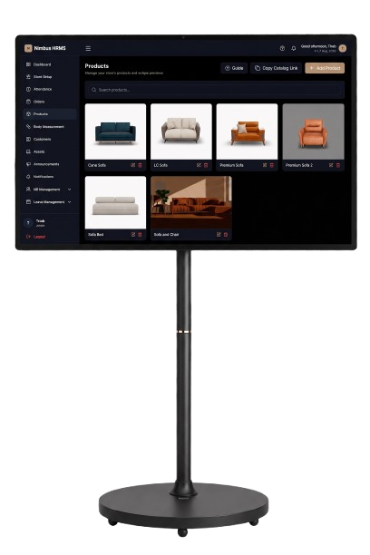 free up your floor for what sells.